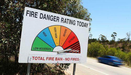 Impressionnantes photos d'incendie en Australie
