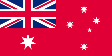 drapeau rouge australie